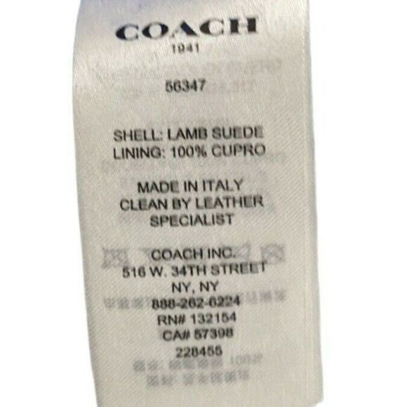 Coach High Waist Lamb Suede A-Line Skirt Embellished Rodeo Made In Italy 2 - Picture 5 of 6